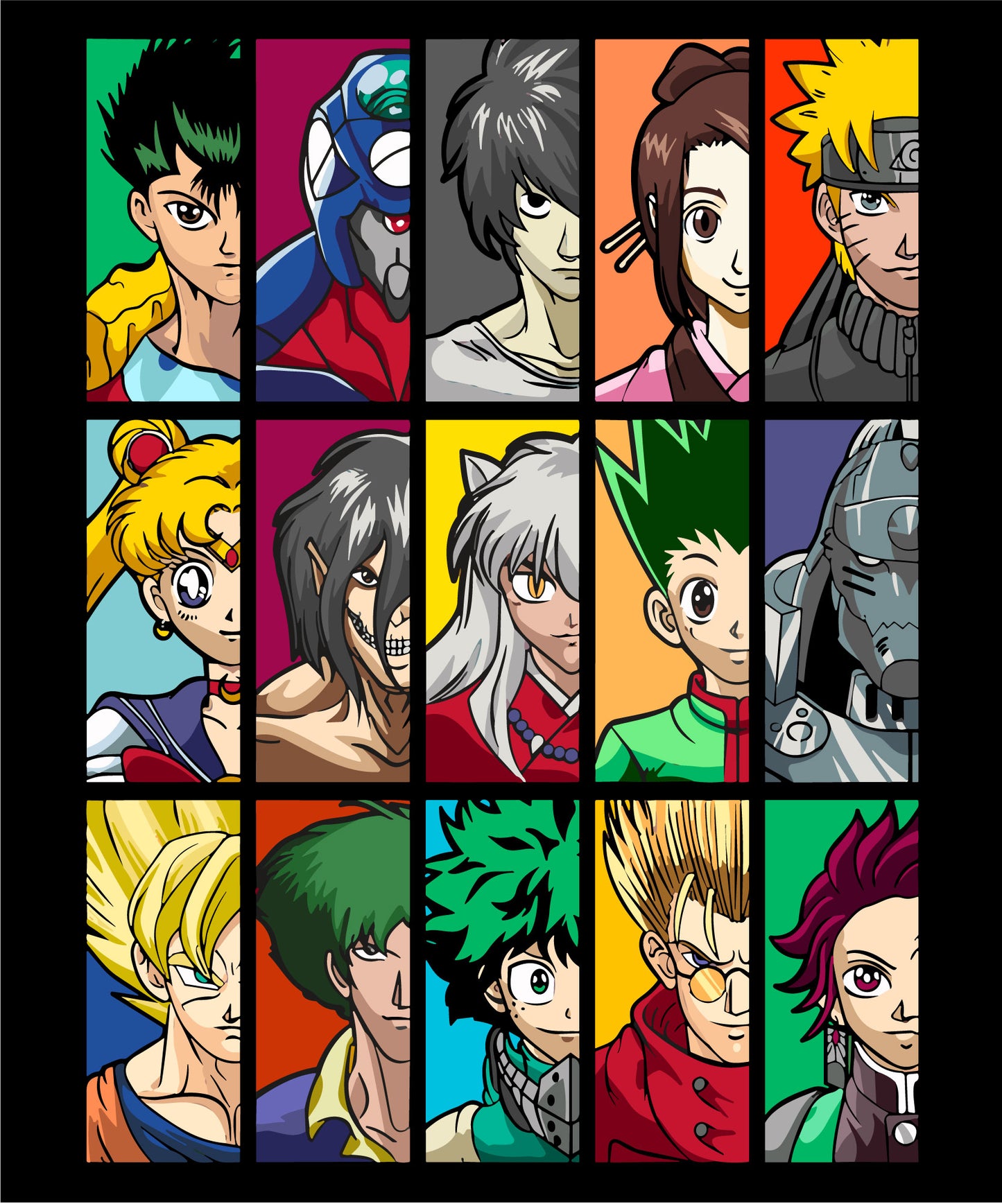 Anime Icon Collage