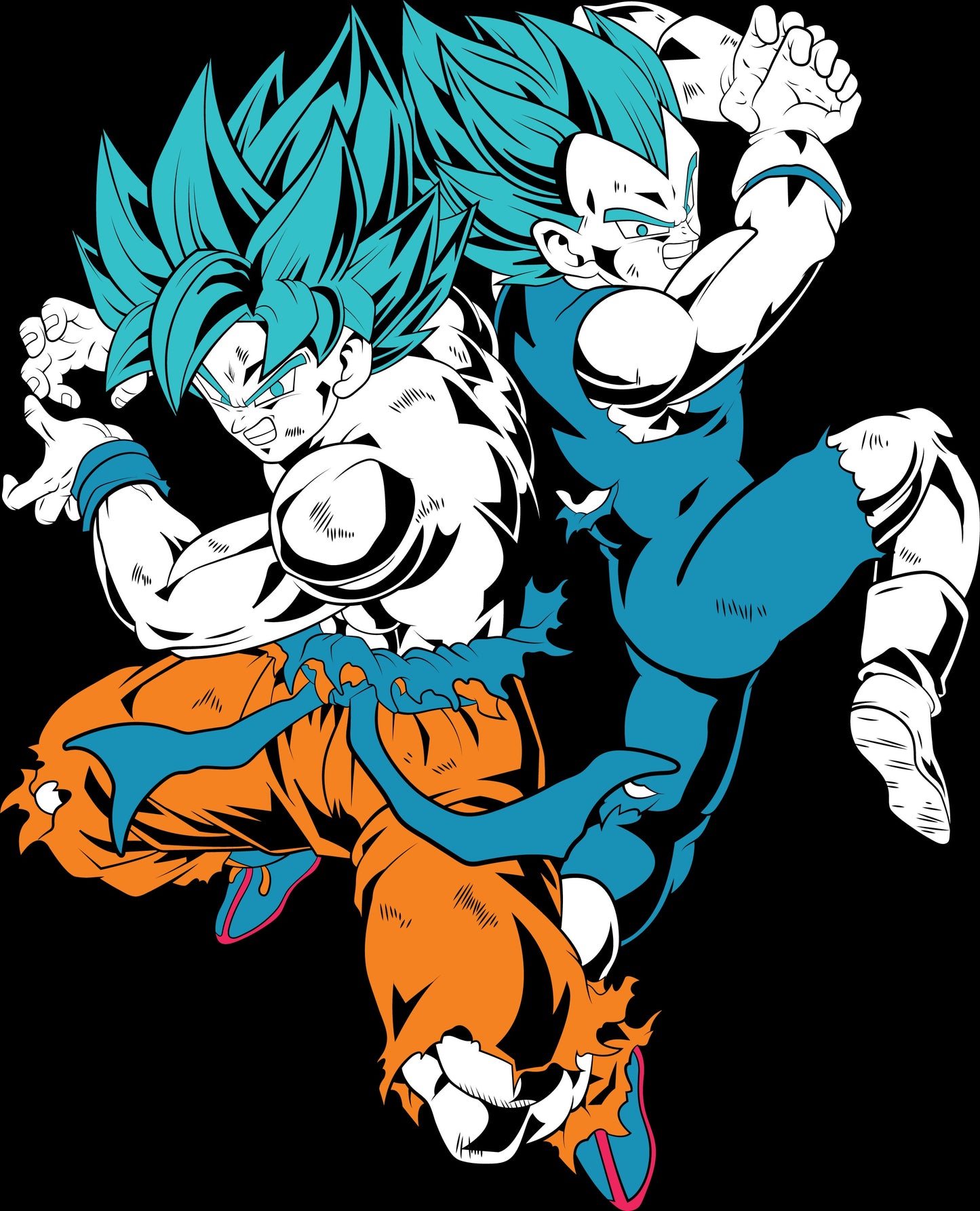Dragon Ball Super Saiyan Blue Goku & Vegeta Custom